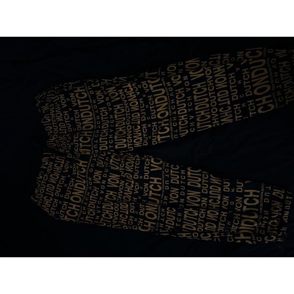 Von Dutch All Over Print Pants - XL Orange